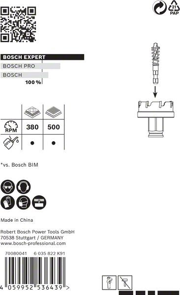 Scie cloche BOSCH Expert Scie à tôle diamètre 32 mm profondeur de coupe 5 mm (4000800272)