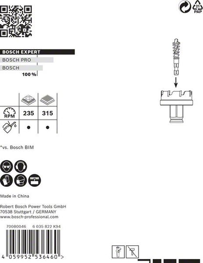 BOSCH Lochsäge Expert Sheet Metal Sägen-Ø 51 mm Schnitttiefe 5 mm ( 4000800275 )