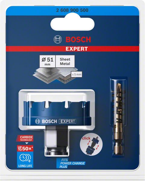 BOSCH Lochsäge Expert Sheet Metal Sägen-Ø 51 mm Schnitttiefe 5 mm ( 4000800275 )