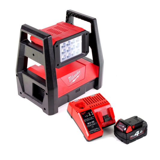 Milwaukee M18 HAL-401C Akku Flutstrahler mit 3000 Lumen + 1x 4,0 Ah Akku + Universal Ladegerät - Toolbrothers