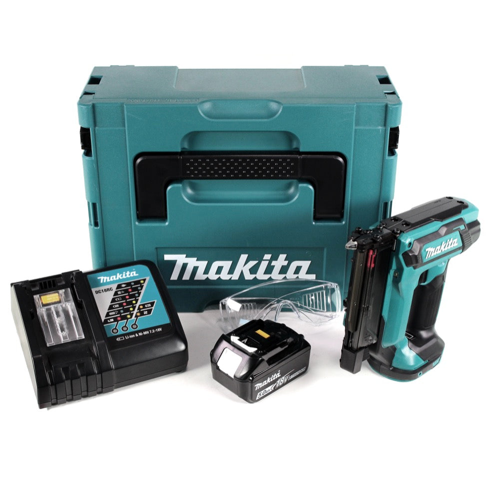 Makita DPT 353 RT1J 18 V Li-Ion Akku Pintacker im Makpac + 1 x 5,0 Ah Akku + Ladegerät - Toolbrothers