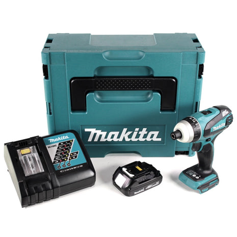 Makita DTP 141 RY1J Akku Quadroschrauber 18V 150Nm Brushless + 1x Akku 1,5Ah + Ladegerät + Makpac - Toolbrothers