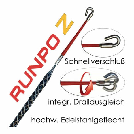 RUNPOTEC Kabeleinziehstrumpf Kabel-Ø 6-9 mm ( 4000817969 )