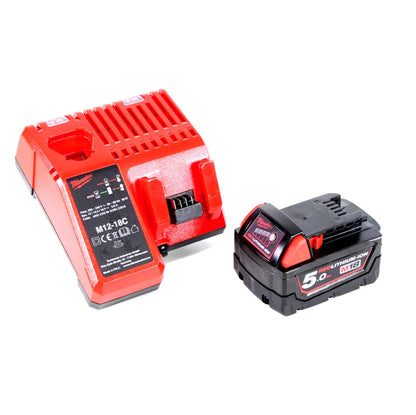 Milwaukee M18 IL-501C Akku Inspektionsleuchte mit 300 Lumen Solo + 1x 5,0 Ah Akku + Universal Ladegerät - Toolbrothers