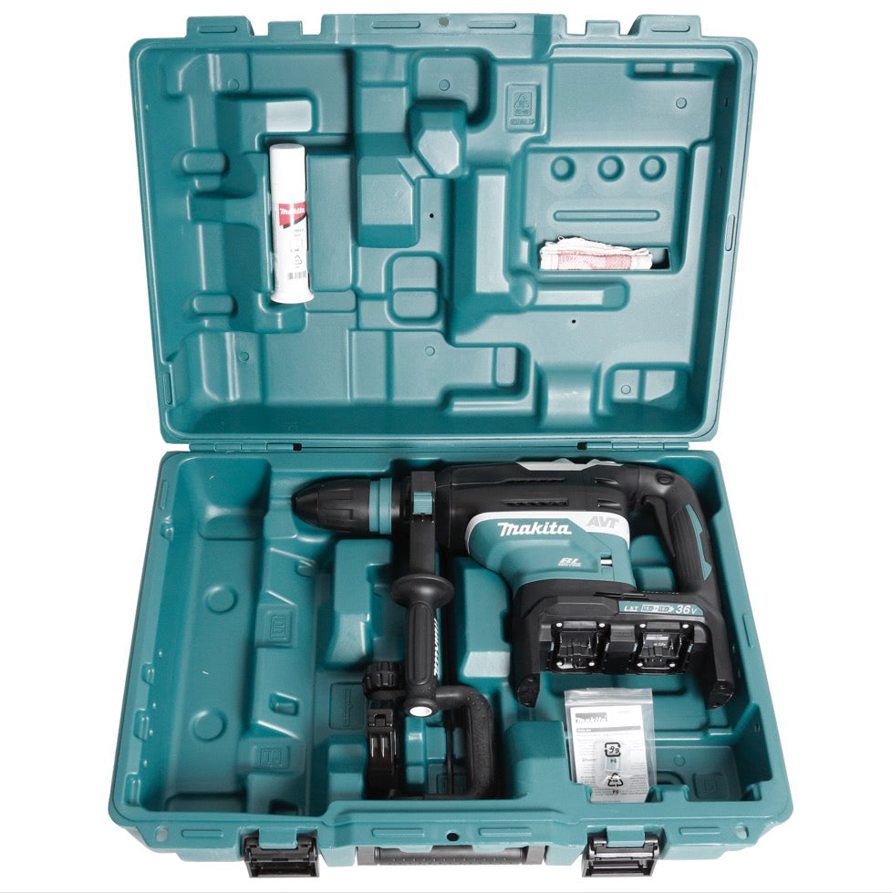 Makita DHR 400 ZKU 2 x 18 V / 36 V Li-Ion Akku Bohrhammer Kombihammer SDS-Max Solo im Koffer - ohne Akku, ohne Ladegerät - Toolbrothers