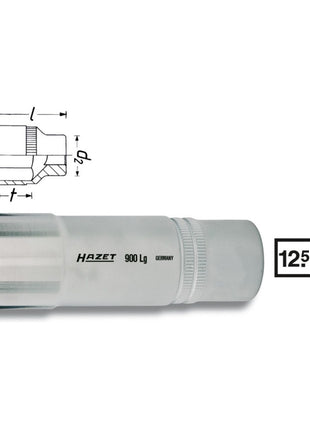 HAZET insert de clé à douille 900LG 1/2″ 6 pans (4000822715)