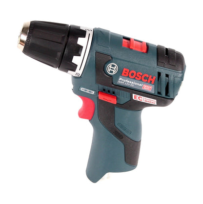 Bosch GSR 12V-20 Professional Akku Bohrschrauber Brushless + L-Boxx + 2x Akku 6,0Ah + 1x Ladegerät + 1x Holzbohrer Set - Toolbrothers