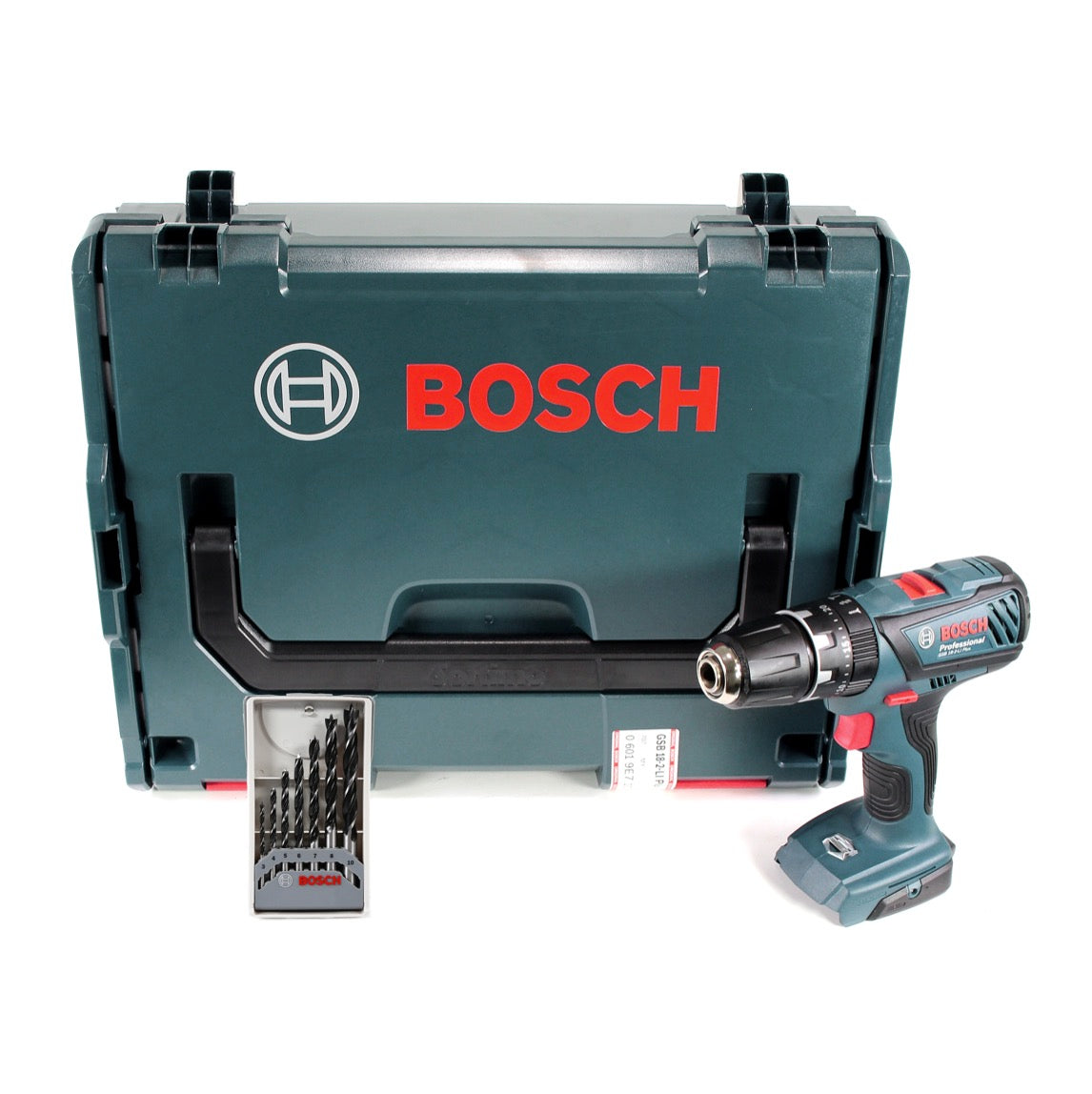 Bosch GSB 18-2-LI Plus Akku Schlagbohrschrauber 18V 63Nm + Holzbohrerset  + L-Boxx - ohne Akku, ohne Ladegerät - Toolbrothers