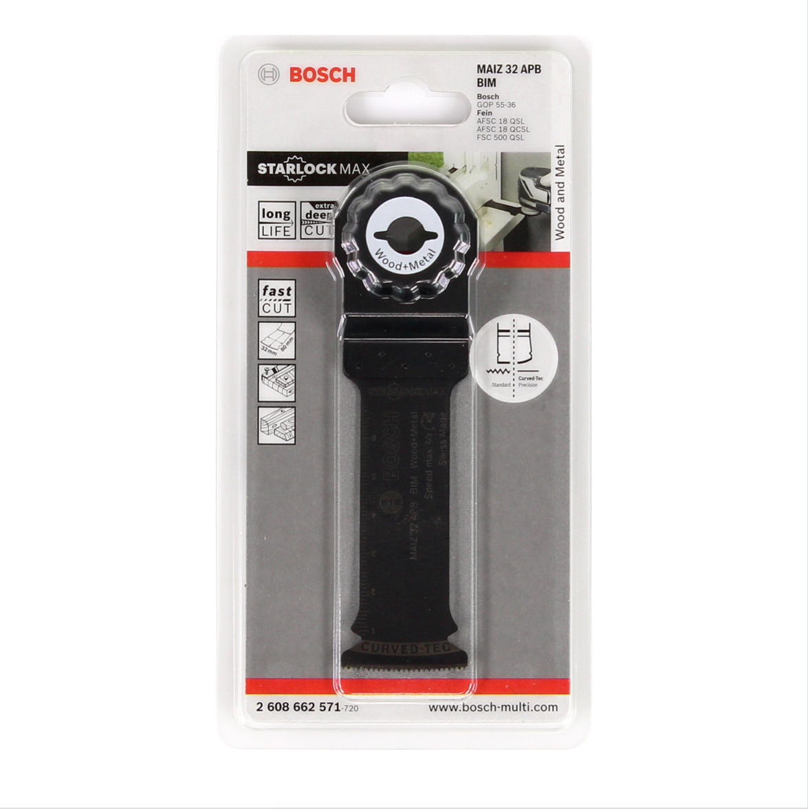 Bosch BIM Tauchsägeblatt MAIZ 32 APB Wood and Metal Starlock Max ( 2608662571 ) - Toolbrothers