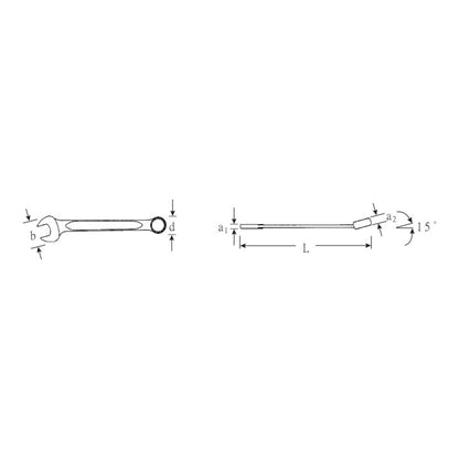 STAHLWILLE Ringmaulschlüssel OPEN BOX 13 SW 6 mm Länge 105 mm ( 4000826001 )