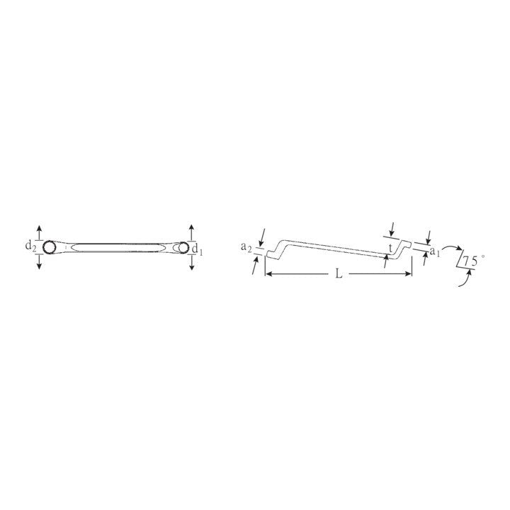 STAHLWILLE Doppelringschlüssel 20 10 x 13 mm 220 mm ( 4000826081 )