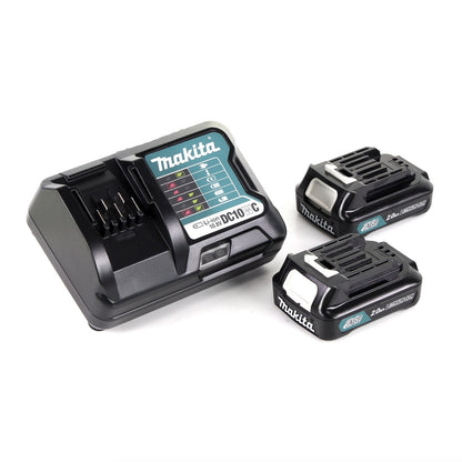 Makita CLX 205 AJ HP332D 10,8 V Akku Schlagbohrschrauber und TD111D Akku Schlagschrauber + 2 x 2,0 Ah Akku + Ladegerät - Toolbrothers