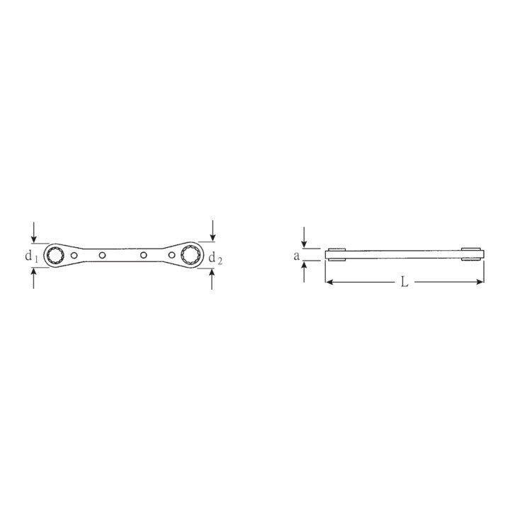 STAHLWILLE Ratschenringschlüssel 25 7 x 8 mm ( 4000826134 )