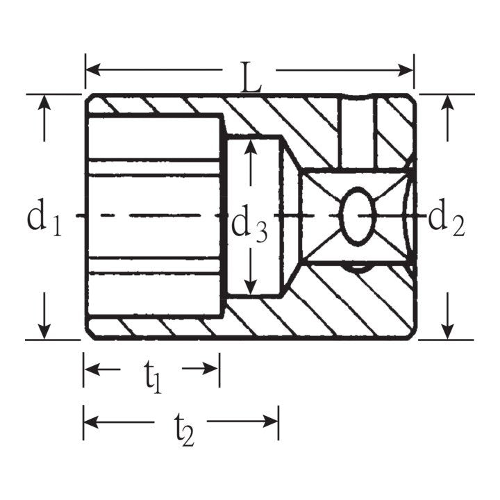 STAHLWILLE Steckschlüsseleinsatz 40 1/4 ″ 6-kant ( 4000826213 )