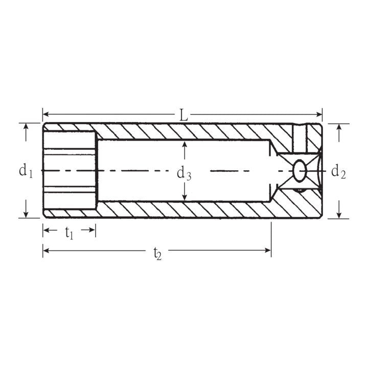 STAHLWILLE Steckschlüsseleinsatz 40 L 1/4 ″ 6-kant, lang ( 4000826221 )