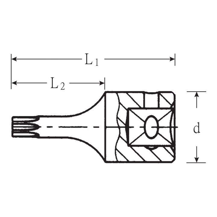 STAHLWILLE Steckschlüsseleinsatz 44 KTX 1/4 ″ TX ( 4000826231 )