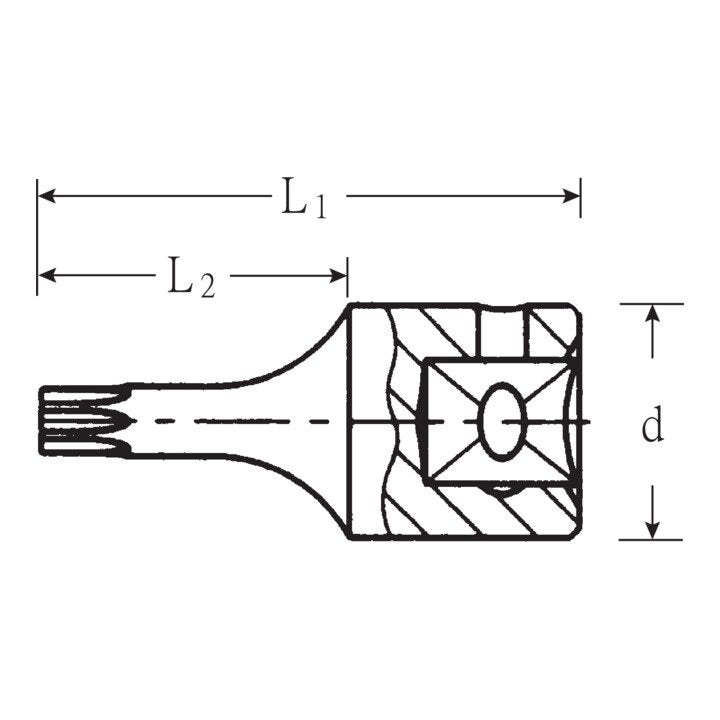 STAHLWILLE Steckschlüsseleinsatz 44 KTX 1/4 ″ TX ( 4000826232 )