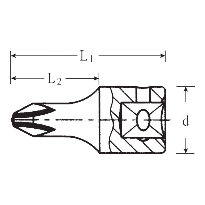 STAHLWILLE Steckschlüsseleinsatz 44 PZ 1/4 ″ PZD ( 4000826254 )