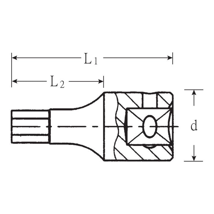 STAHLWILLE Steckschlüsseleinsatz 44 K 1/4 ″ Innen-6-kant ( 4000826256 )