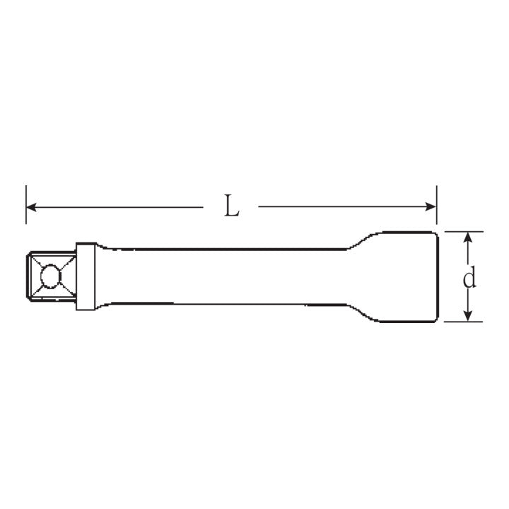 STAHLWILLE Verlängerung 427 3/8 ″ Länge 76 mm ( 4000826306 )