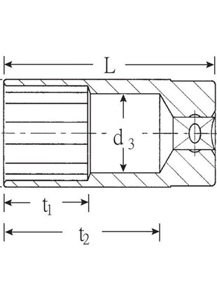 STAHLWILLE Steckschlüsseleinsatz 51 1/2 ″ 12-kant ( 4000826384 )