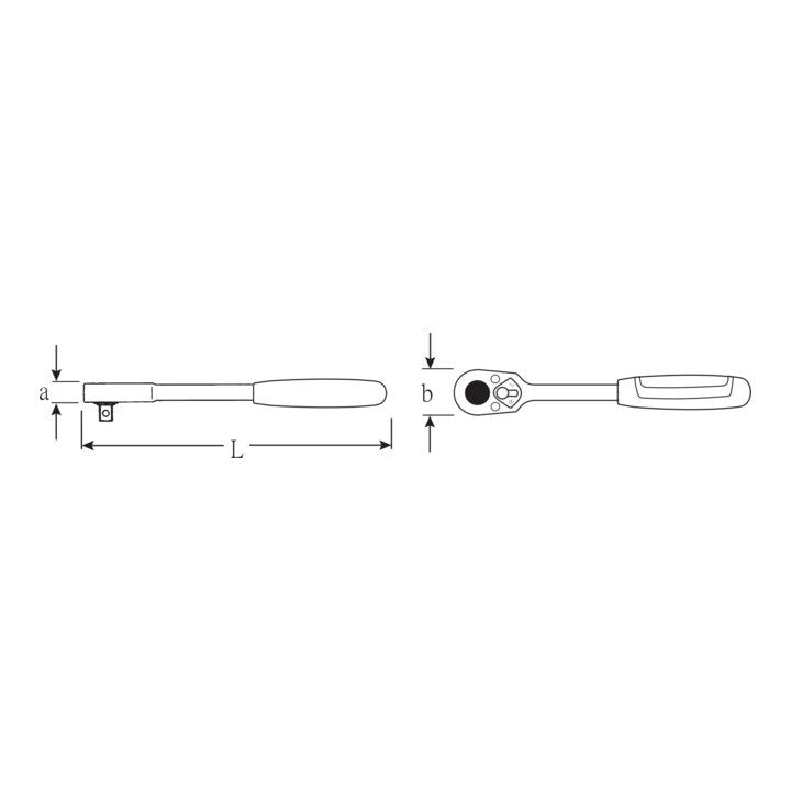 STAHLWILLE Aufsteckknarre 522 1/2 ″ umschaltbar ( 4000826438 )