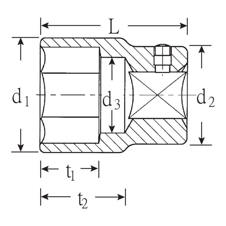 STAHLWILLE Steckschlüsseleinsatz 55 3/4 ″ 6-kant ( 4000826449 )