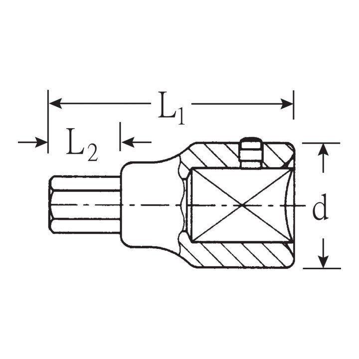 STAHLWILLE Steckschlüsseleinsatz 59 3/4 ″ Innen-6-kant ( 4000826472 )