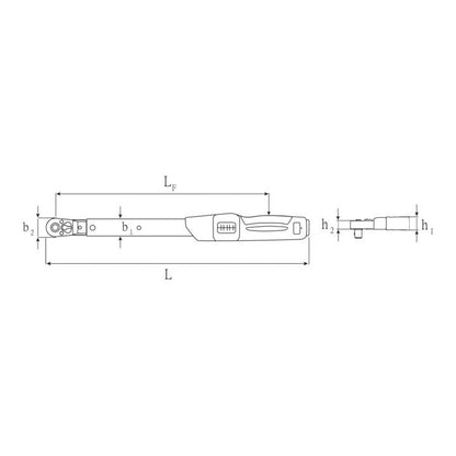 STAHLWILLE Drehmomentschlüssel 730NR/10QR FK 1/2 ″ 20 - 100 Nm ( 4000826536 )