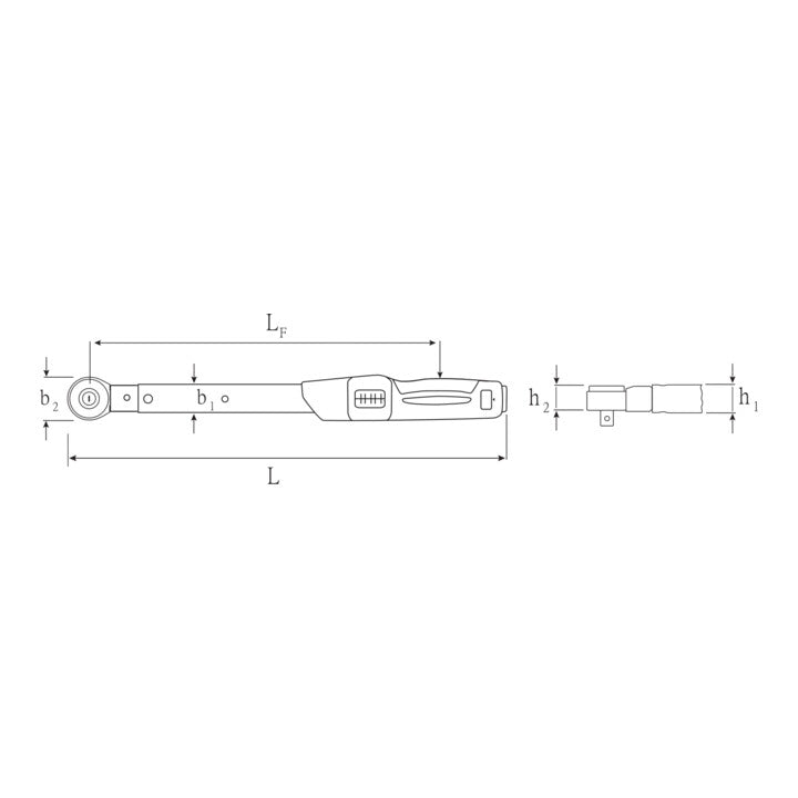 STAHLWILLE Drehmomentschlüssel 730NR/40FK 3/4 ″ 80 - 400 Nm ( 4000826541 )