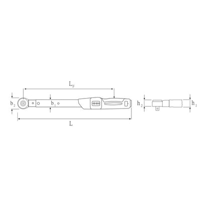 STAHLWILLE Drehmomentschlüssel 730NR/40FK 3/4 ″ 80 - 400 Nm ( 4000826541 )