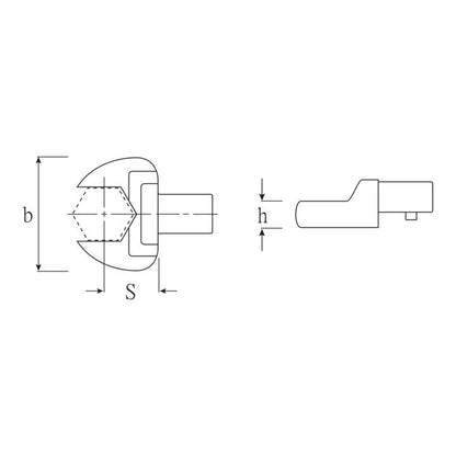 STAHLWILLE Mauleinsteckwerkzeug 731/40 17 Schlüsselweite 17 mm 14 x 18 mm ( 4000826574 )