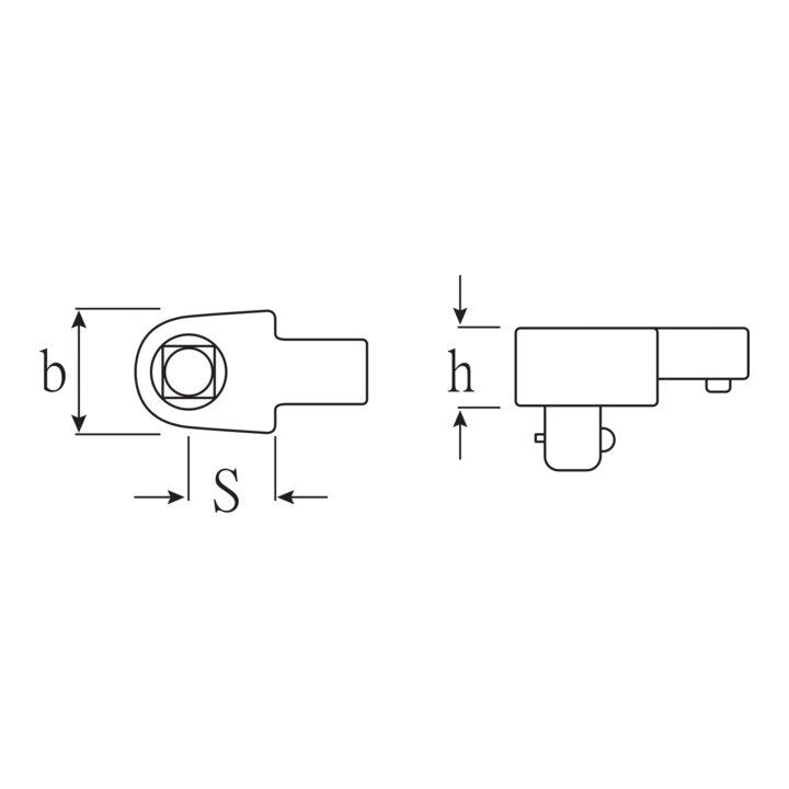 STAHLWILLE Einsteckwerkzeug 734/10 1/2 ″ 9 x 12 mm ( 4000826610 )