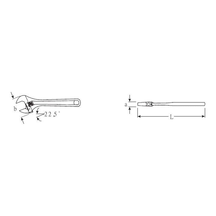 Clé à molette STAHLWILLE 4026 max. 24 mm (4000826640)