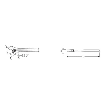 Clé à molette STAHLWILLE 4026 max. 30 mm (4000826641)