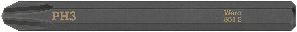 WERA Bit 851 S PH 3 x 70 mm 1/4 ″ PH 3 Länge 70 mm ( 4000827259 )