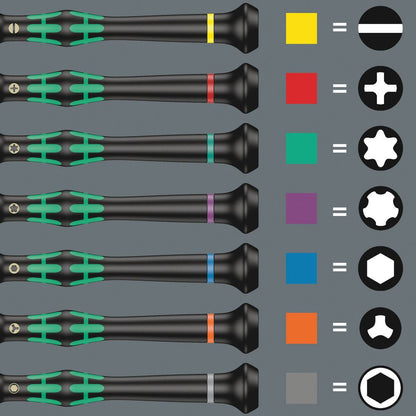 WERA Feinmechanikerschraubendrehersatz Kraftform Micro Big Pack 1 25-teilig ( 4000829814 )