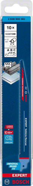 Lame de scie sabre BOSCH Expert Automotive Acier longueur 225 mm largeur 20 mm (4000837438)