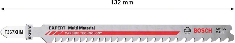 BOSCH Stichsägeblatt Expert Multi Material T 367 XHM Gesamtlänge 132 mm ( 4000837475 )