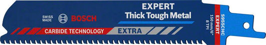 Lame de scie sabre BOSCH Expert Thick Tough Metal longueur 150 mm largeur 25 mm (4000837484)