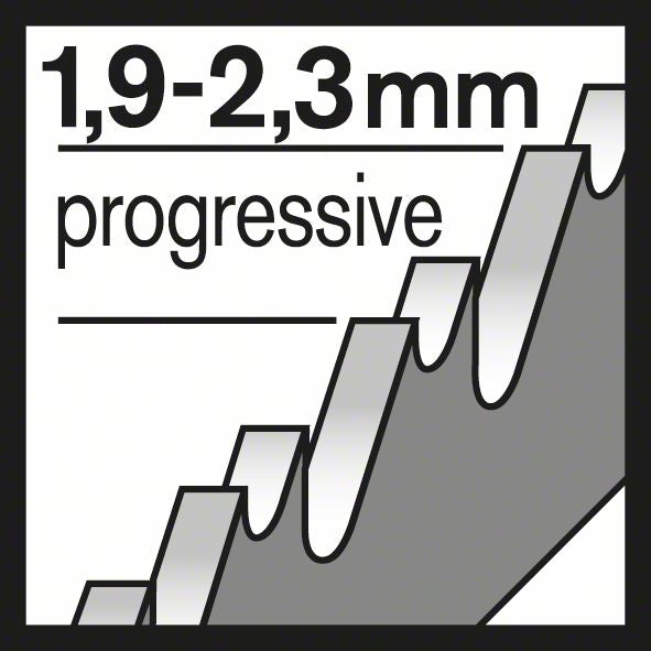 BOSCH Stichsägeblatt T 119 B Basic for Wood L.92mm Zahnteilung 1,9-2,3mm ( 4000837565 )