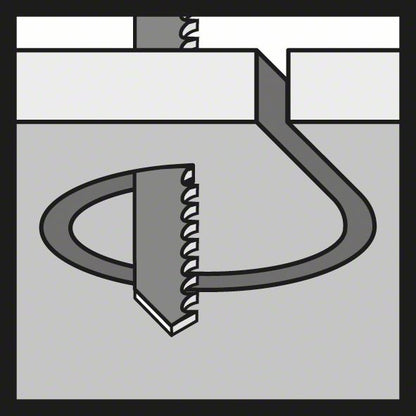 BOSCH Stichsägeblatt T 118 EOF Gesamtlänge 83 mm ( 4000837566 )