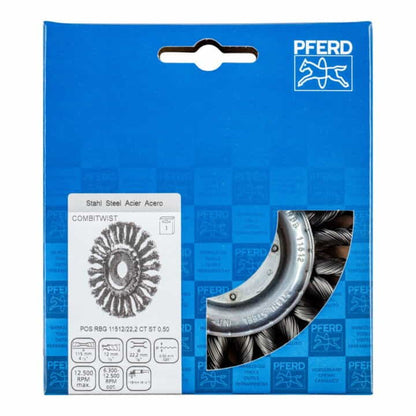 PFERD Rundbürste RBG 12512/22,2 CT ST 0,50 Ø 125 mm Drahtstärke 0,5 mm ( 4000841215 )