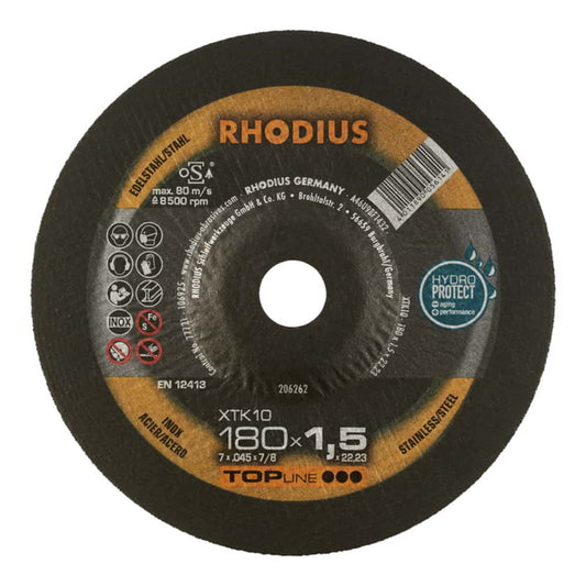 RHODIUS Trennscheibe XT10 D180x1,5mm gekröpft ( 4000841296 )