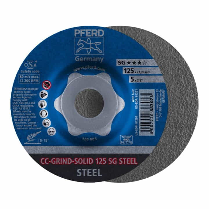 PFERD disque abrasif CC-GRIND-SOLID SG STEEL D125xSmm (4000843429)