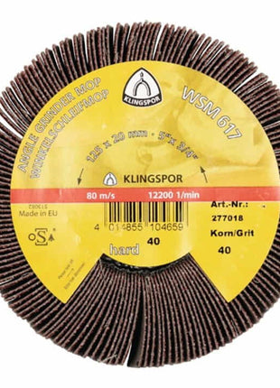 Molette abrasive KLINGSPOR WSM 617 80 marron (4000843656)