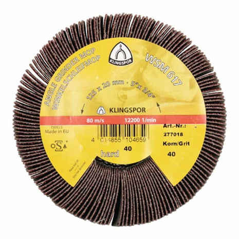 Molette abrasive KLINGSPOR WSM 617 120 marron (4000843661)