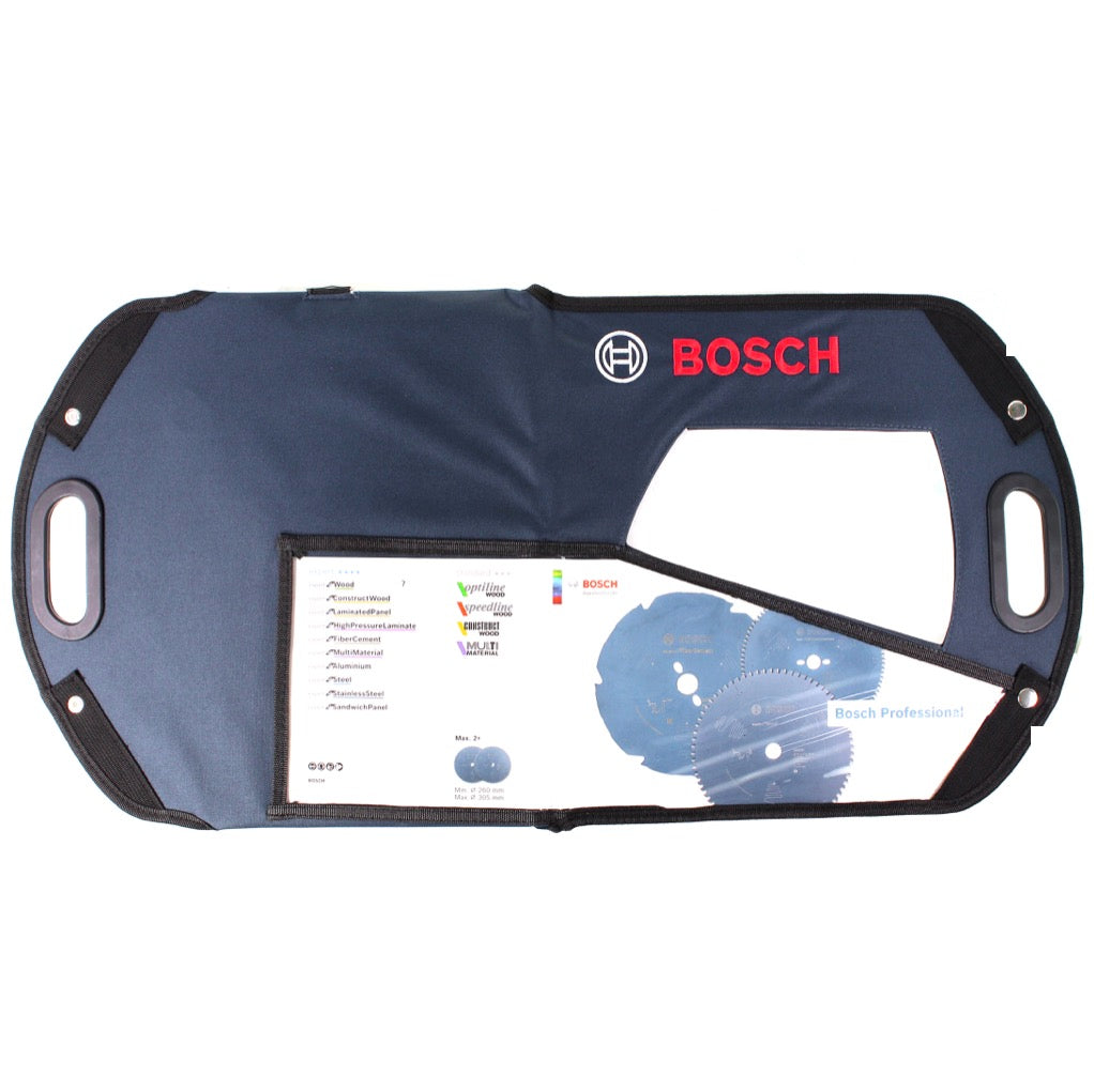 Bosch Professional Kreissägeblatt Tasche ( 1618D0008B ) Bohrung 30 mm / Ø 260-305 mm groß blau mit Sichtfenster - Toolbrothers