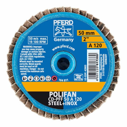 PFERD Fächerschleifscheibe COMBIDISC-Mini-POLIFAN Ø 50 mm Körnung 40 ( 4000844747 )