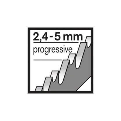 Bosch T 345 XF Stichsägeblätter Progressor for Wood and Metal für Metall- und Holzarbeiten - 100 Stück, gefräste Zähne, für Stichsägen mit T-Schaft-Aufnahme - Toolbrothers
